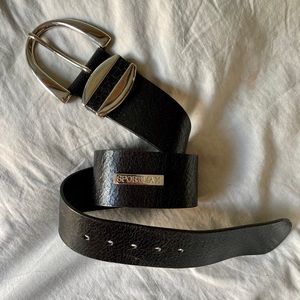 Sportmax Thick Strapped Oversized Buckle Belt